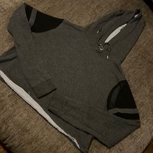 Brand Divided, grey worn large crop top